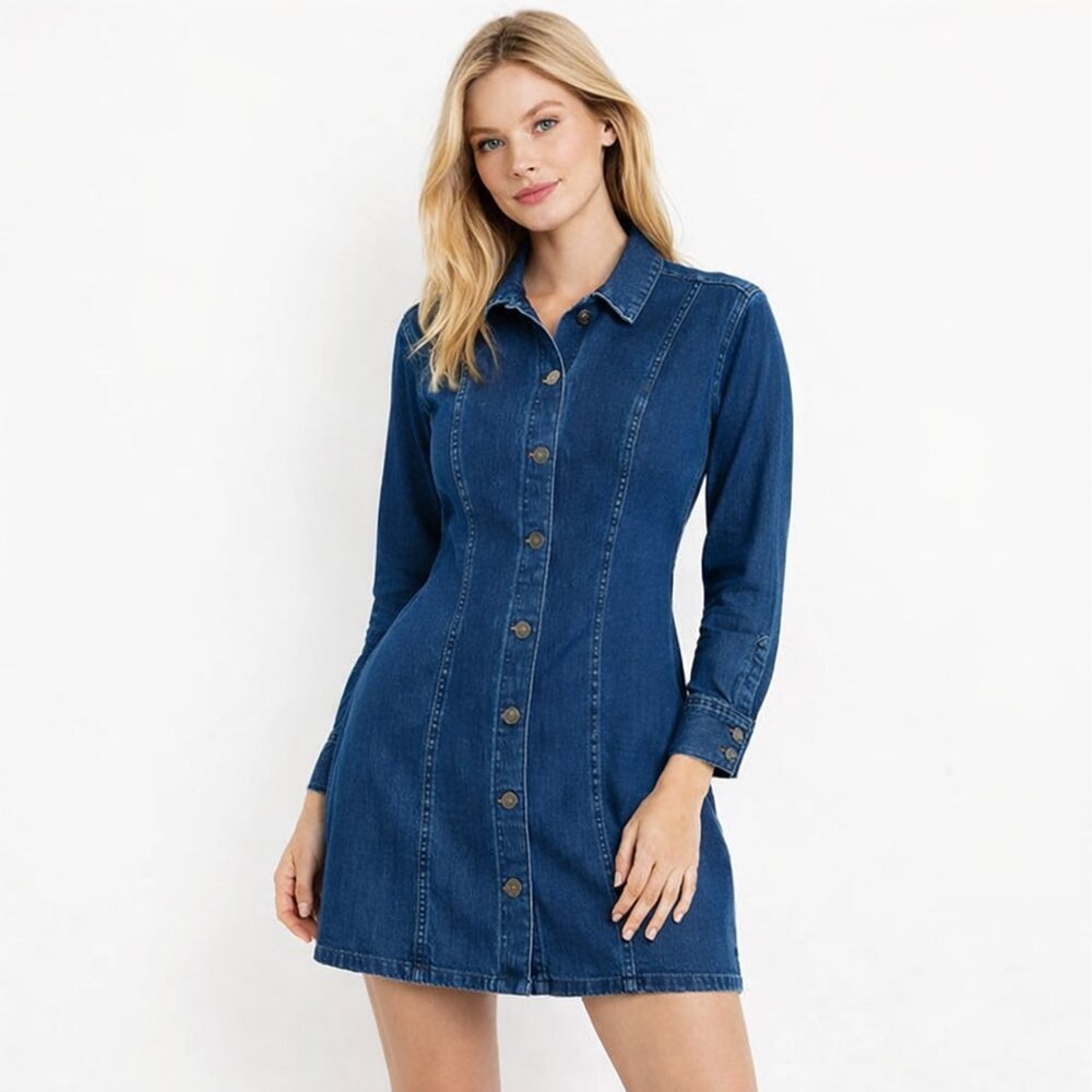 Abercrombie & Fitch Denim Shirt Dress M